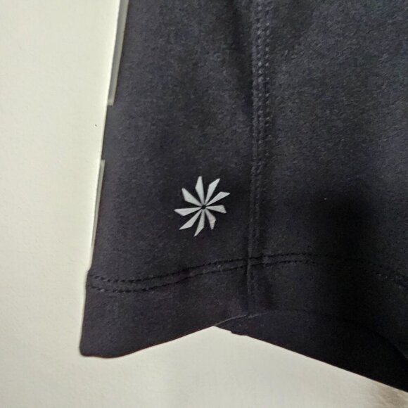 Athleta S Black Presto Bermuda Short Athletic Active Bike Pockets Gym Yoga Cycle - Picture 5 of 10